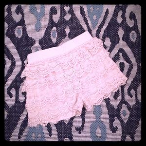 Kids lace shorts